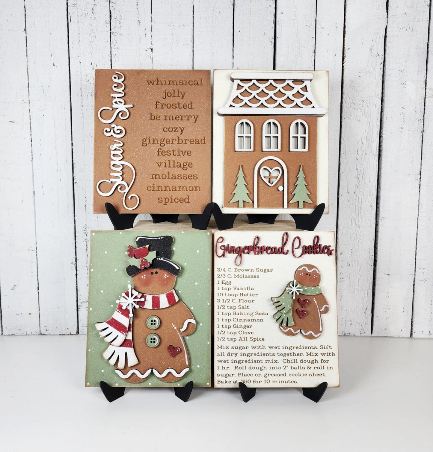 Victorian Gingerbread Christmas Interchangeable Signs July 2025