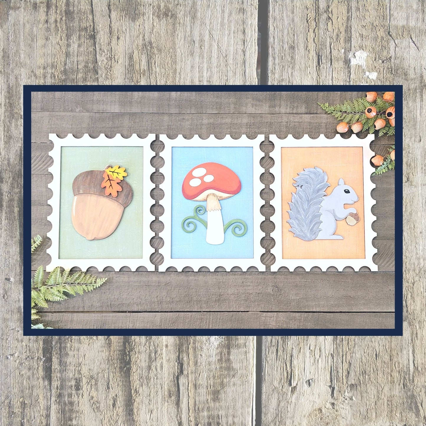 Fall Stamp Collection Wall Sign DIY Kit