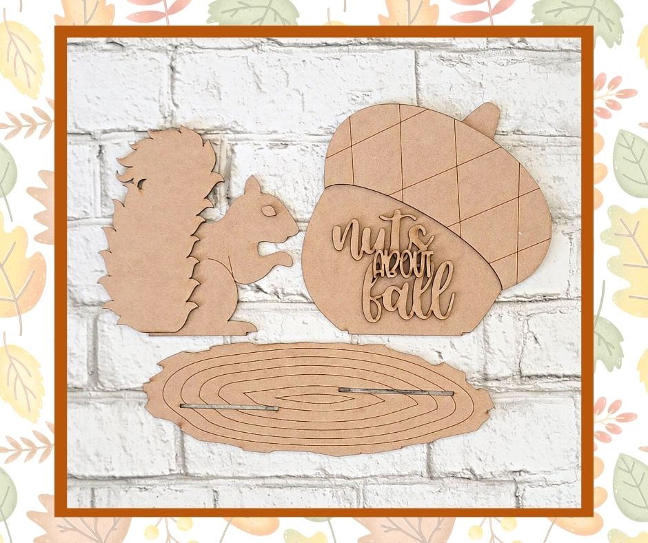 Nuts About Fall Shelf Sitter DIY Kit