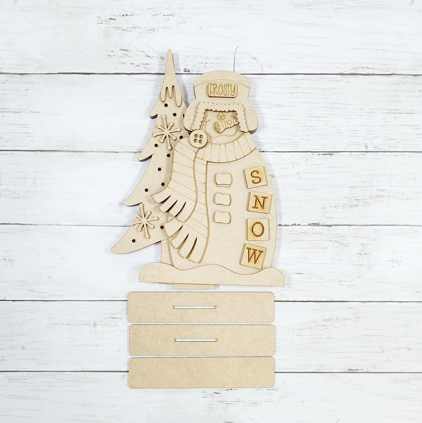 Winter Snowman Shelf Sitter December 2025