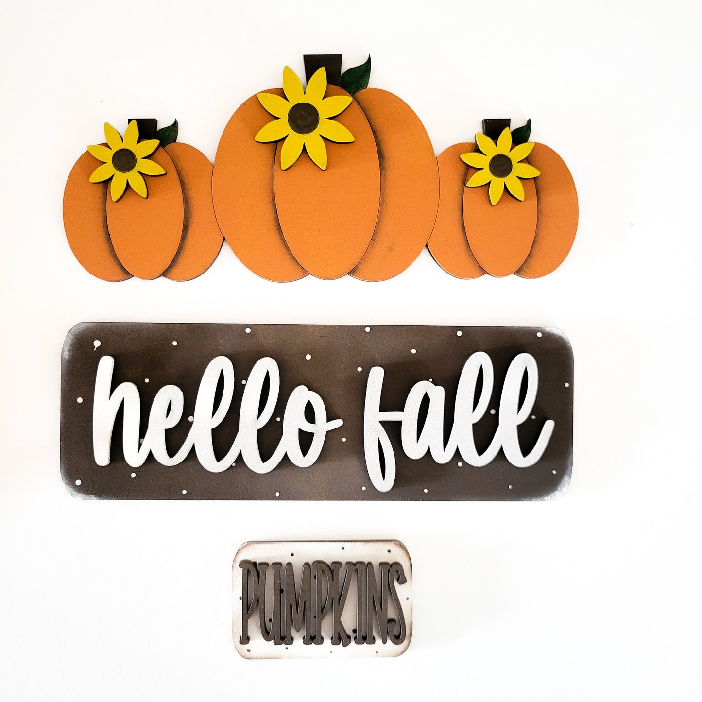 Hello Fall Pumpkins Interchangeable Truck Add-On