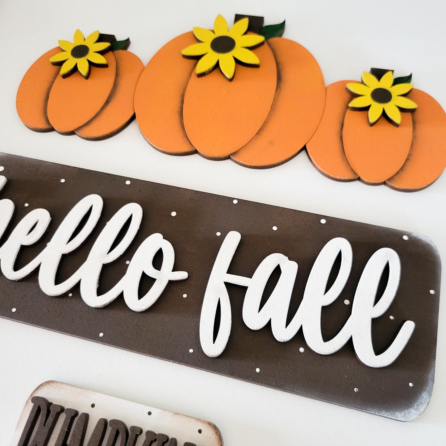 Hello Fall Pumpkins Interchangeable Truck Add-On