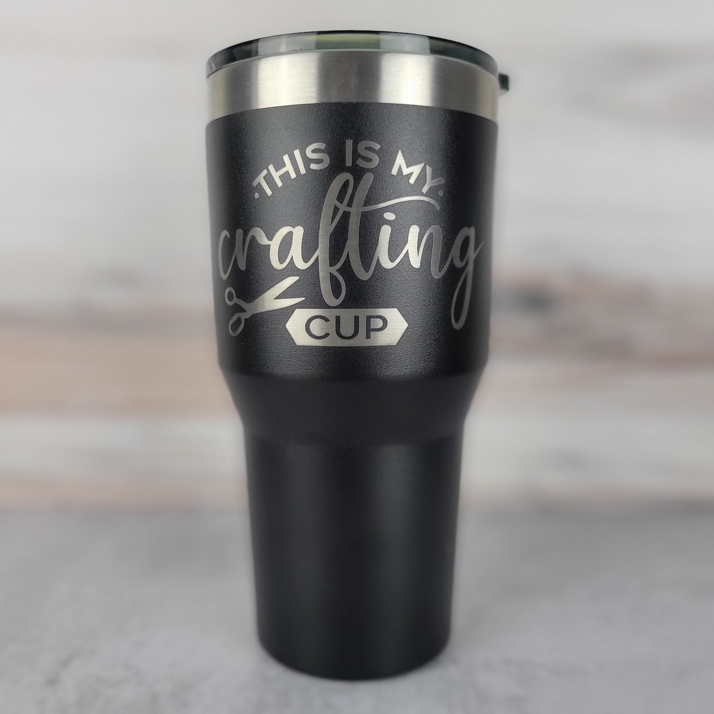 This Is My Crafting Cup 32 oz Tumbler- Black