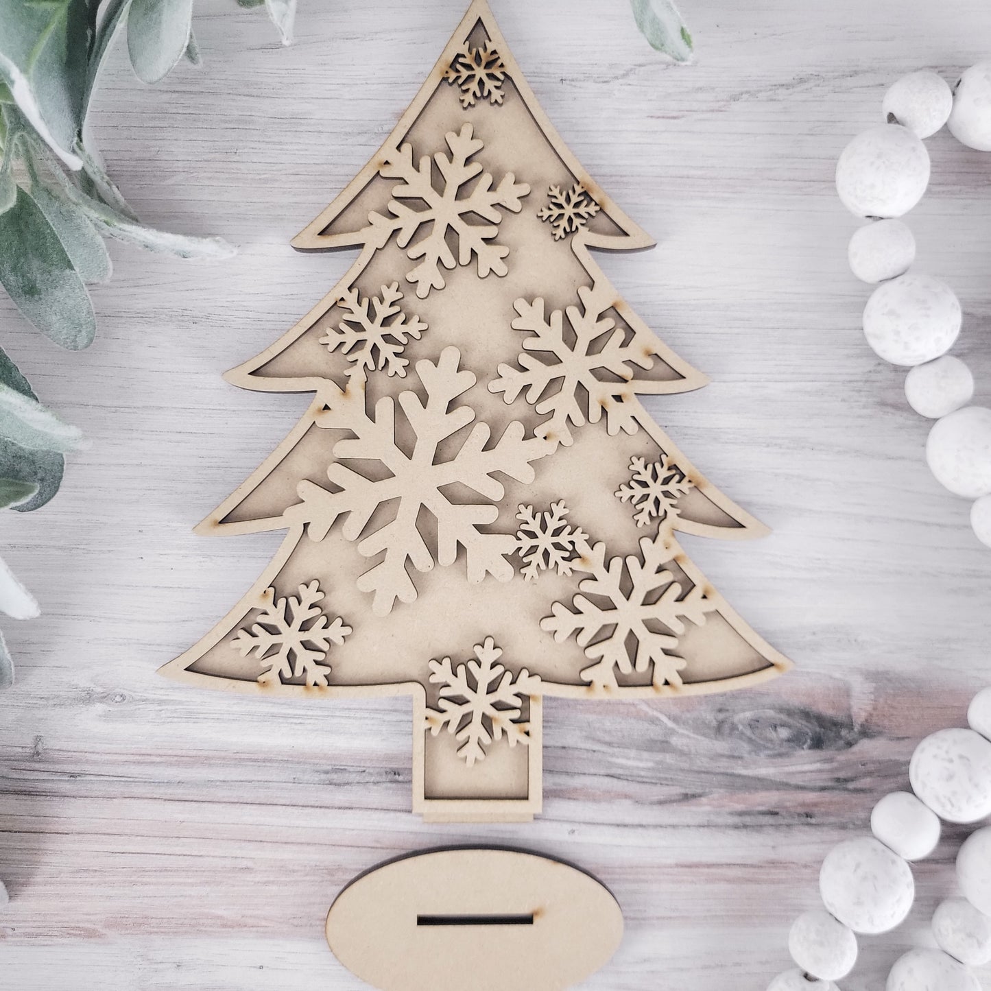 Standing Christmas Holiday Trees Set of 6