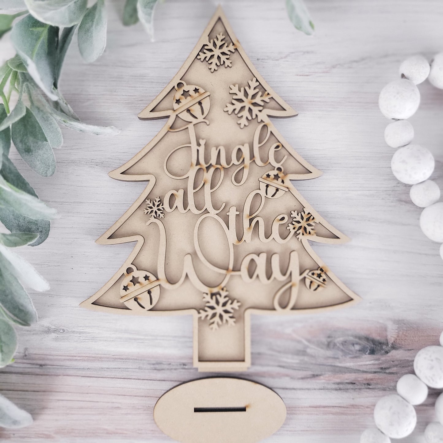 Standing Christmas Holiday Trees Set of 6