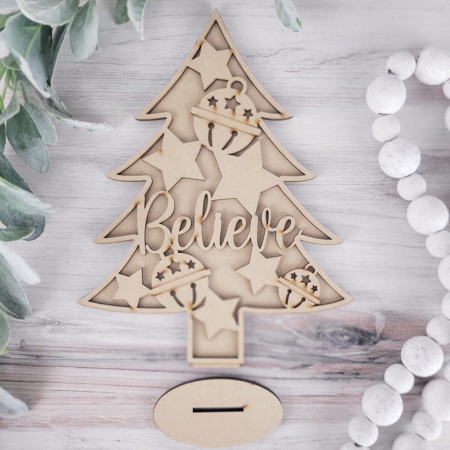 Standing Christmas Holiday Trees Set of 6