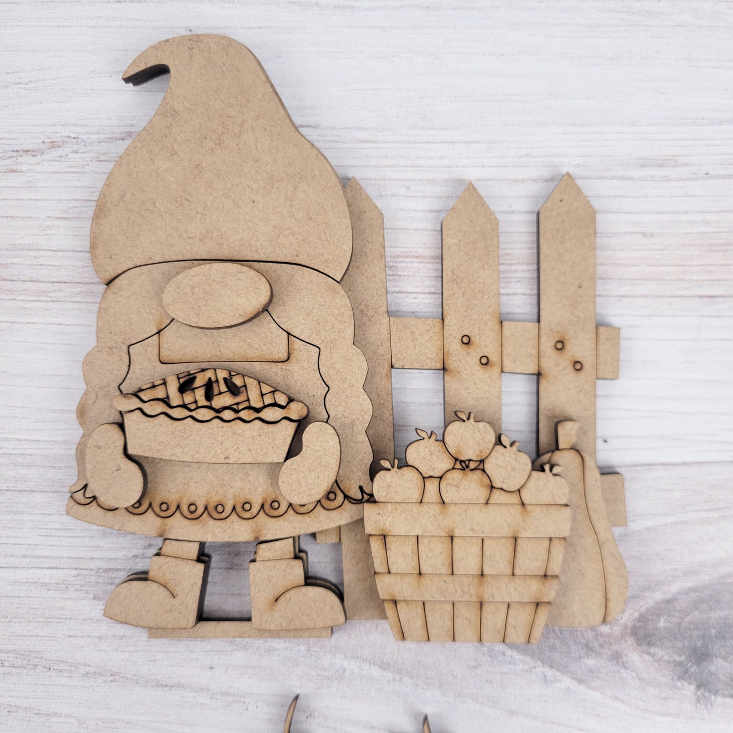 Fall Standing Gnomes Set of 6 DIY Paint Kit