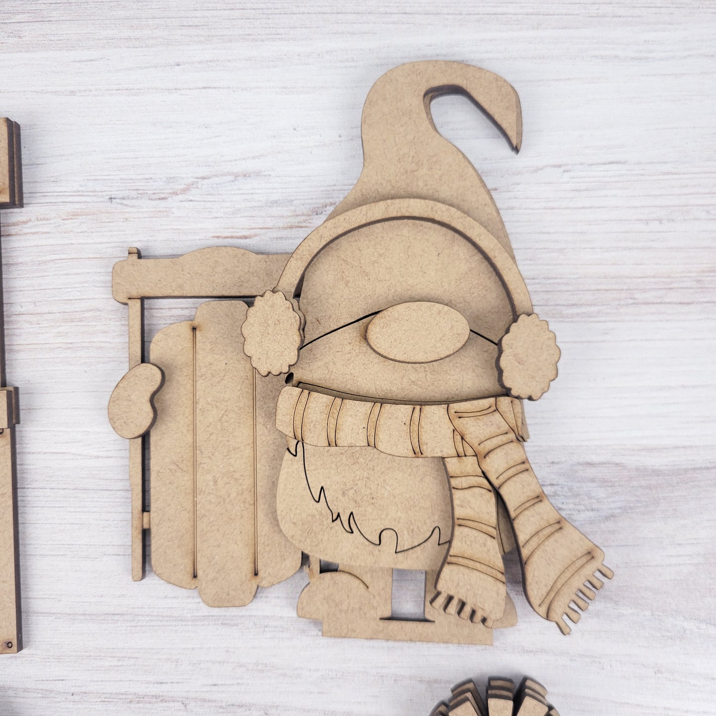 Winter Standing Gnomes Set of 5 DIY Paint Kit
