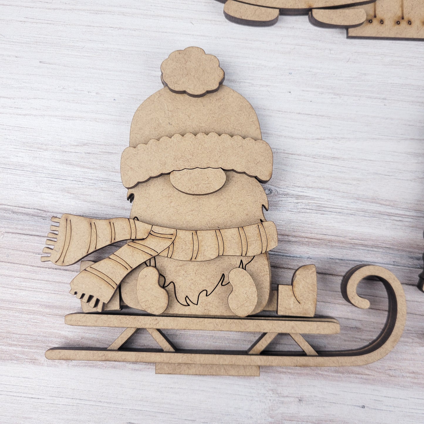 Winter Standing Gnomes Set of 5 DIY Paint Kit
