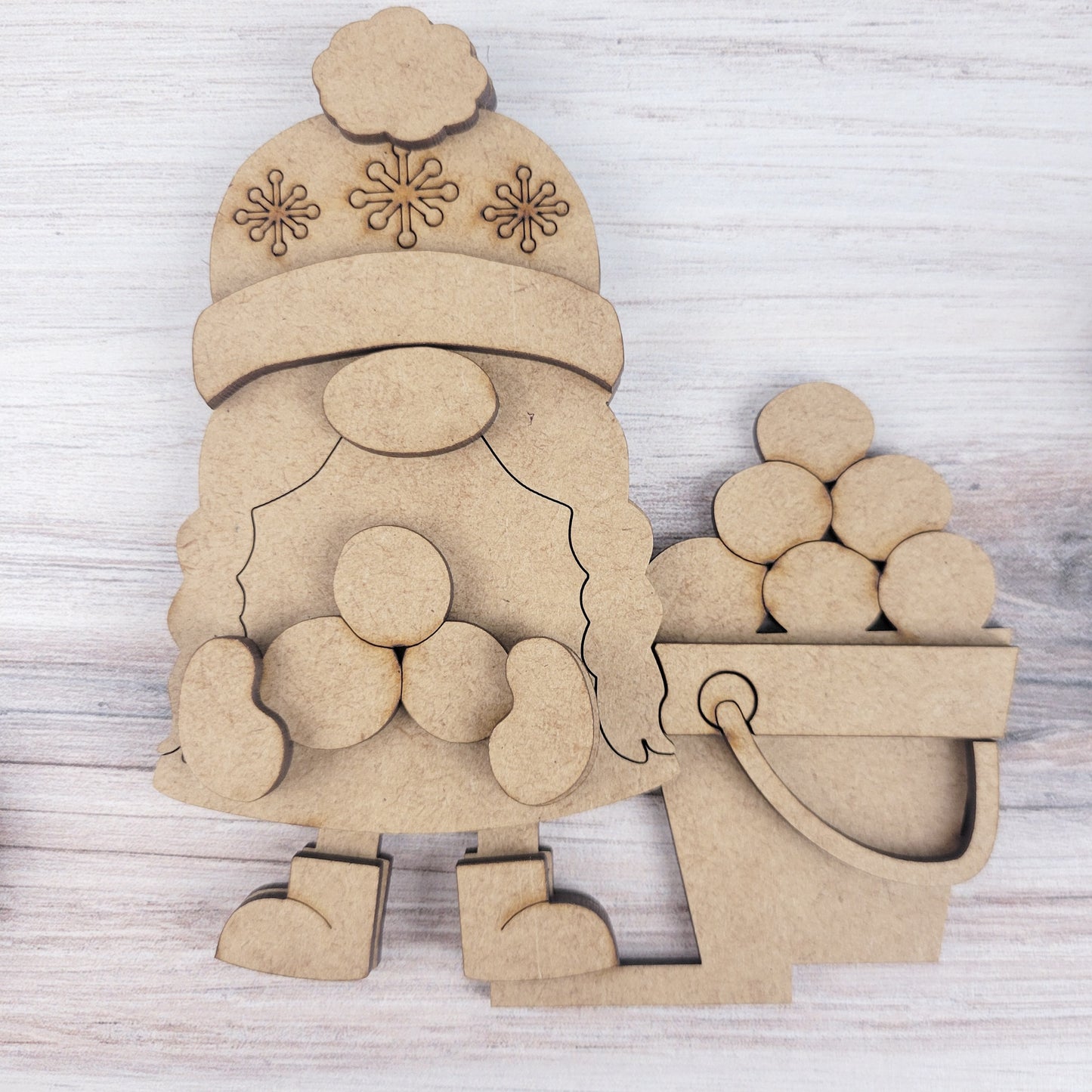 Winter Standing Gnomes Set of 5 DIY Paint Kit