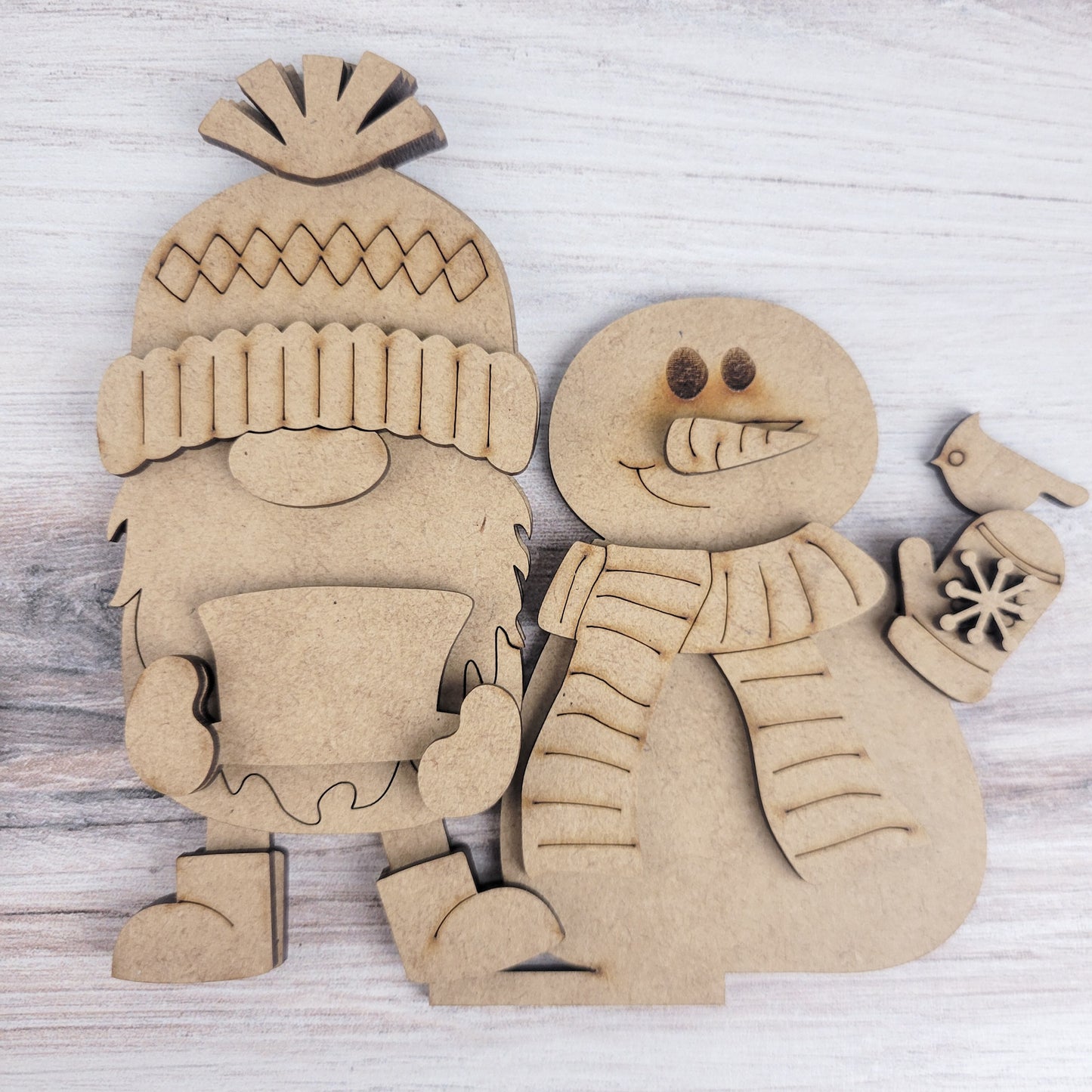 Winter Standing Gnomes Set of 5 DIY Paint Kit
