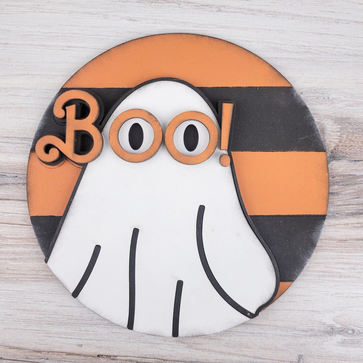 Boo Ghost Halloween 6" Round