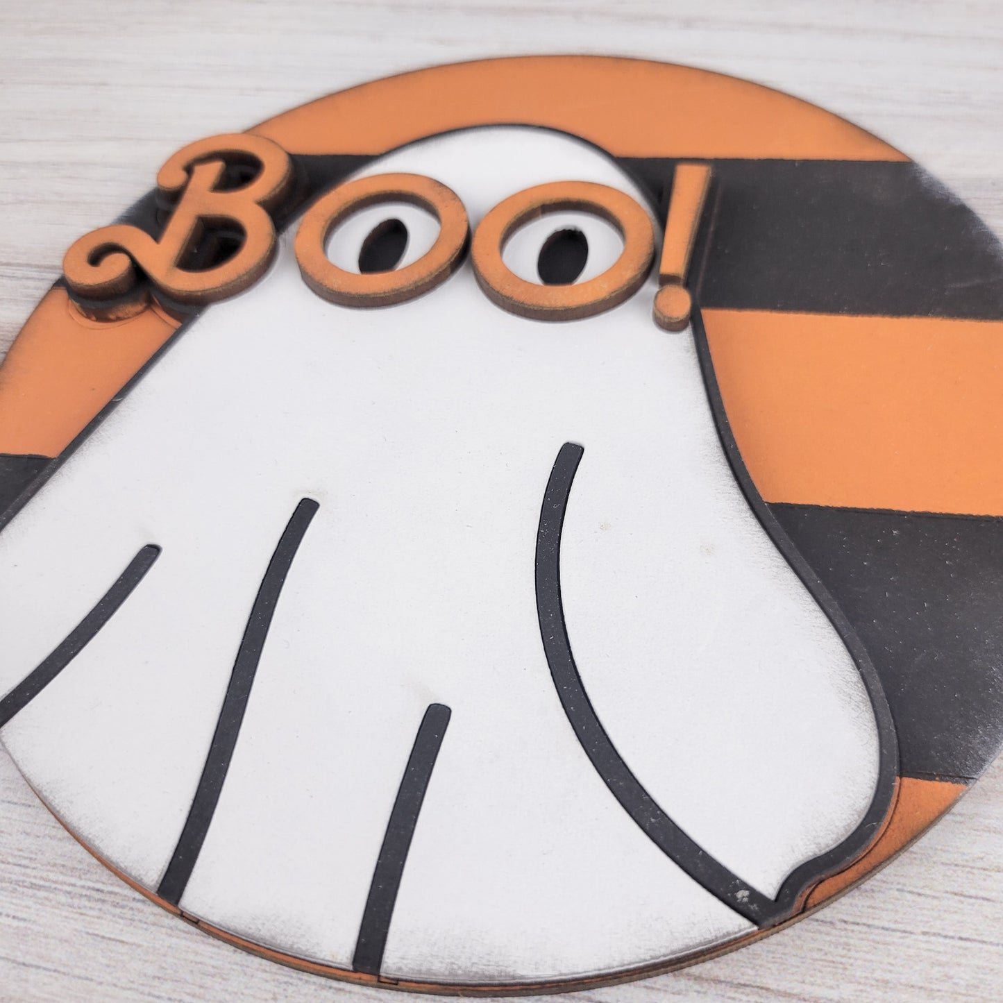 Boo Ghost Halloween 6" Round