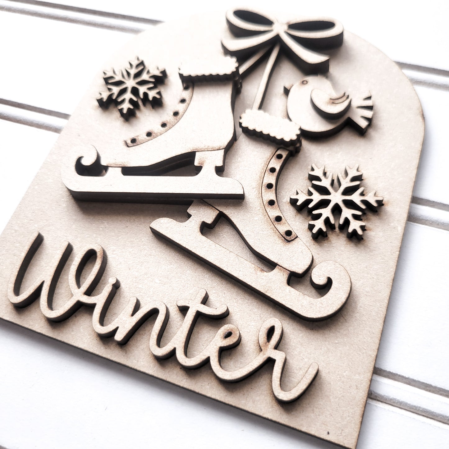 January V2 Seasonal Interchangeable Insert – Fits DIY Arched Frame Kits