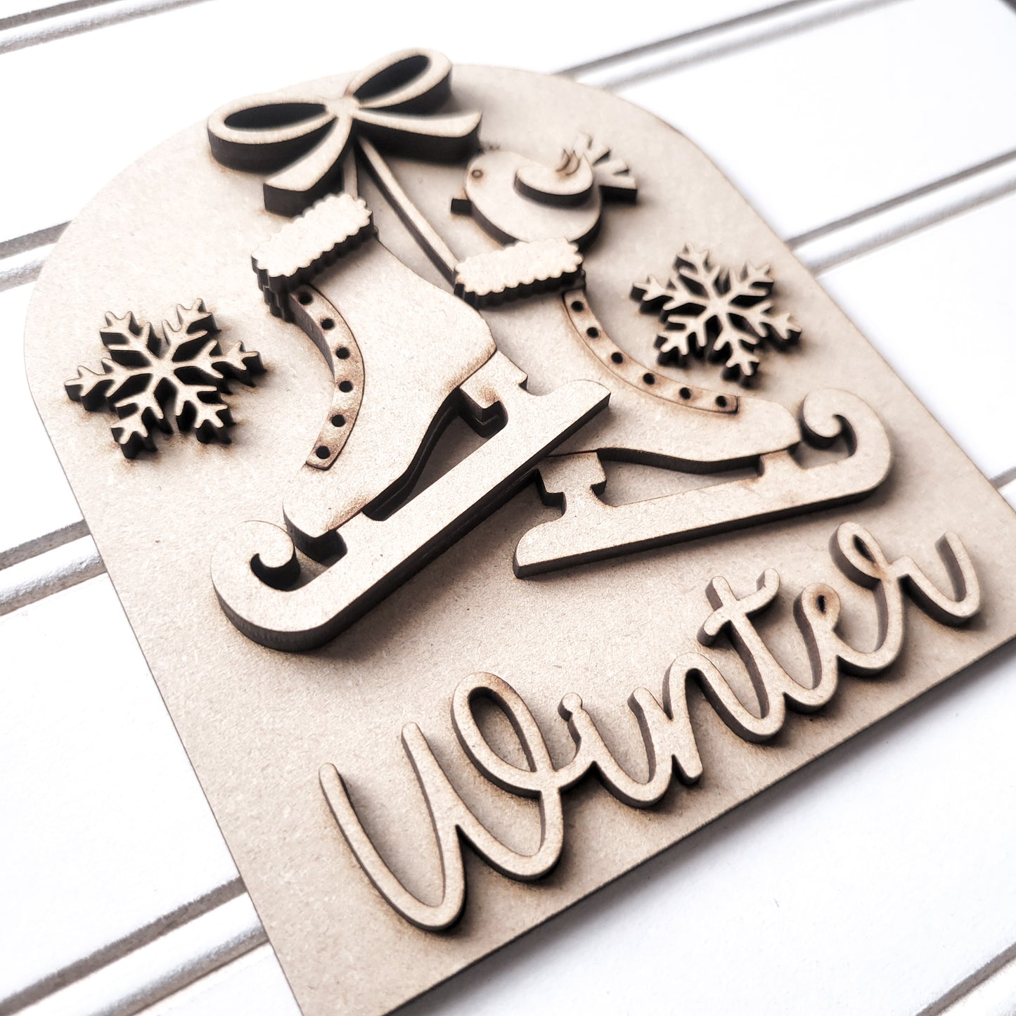 January V2 Seasonal Interchangeable Insert – Fits DIY Arched Frame Kits