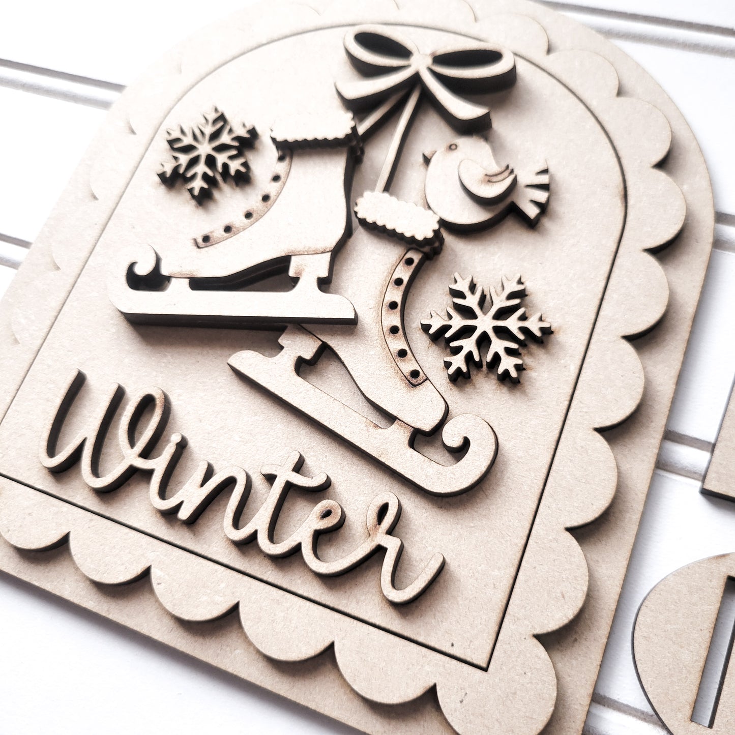 January V2 Seasonal Interchangeable Insert – Fits DIY Arched Frame Kits