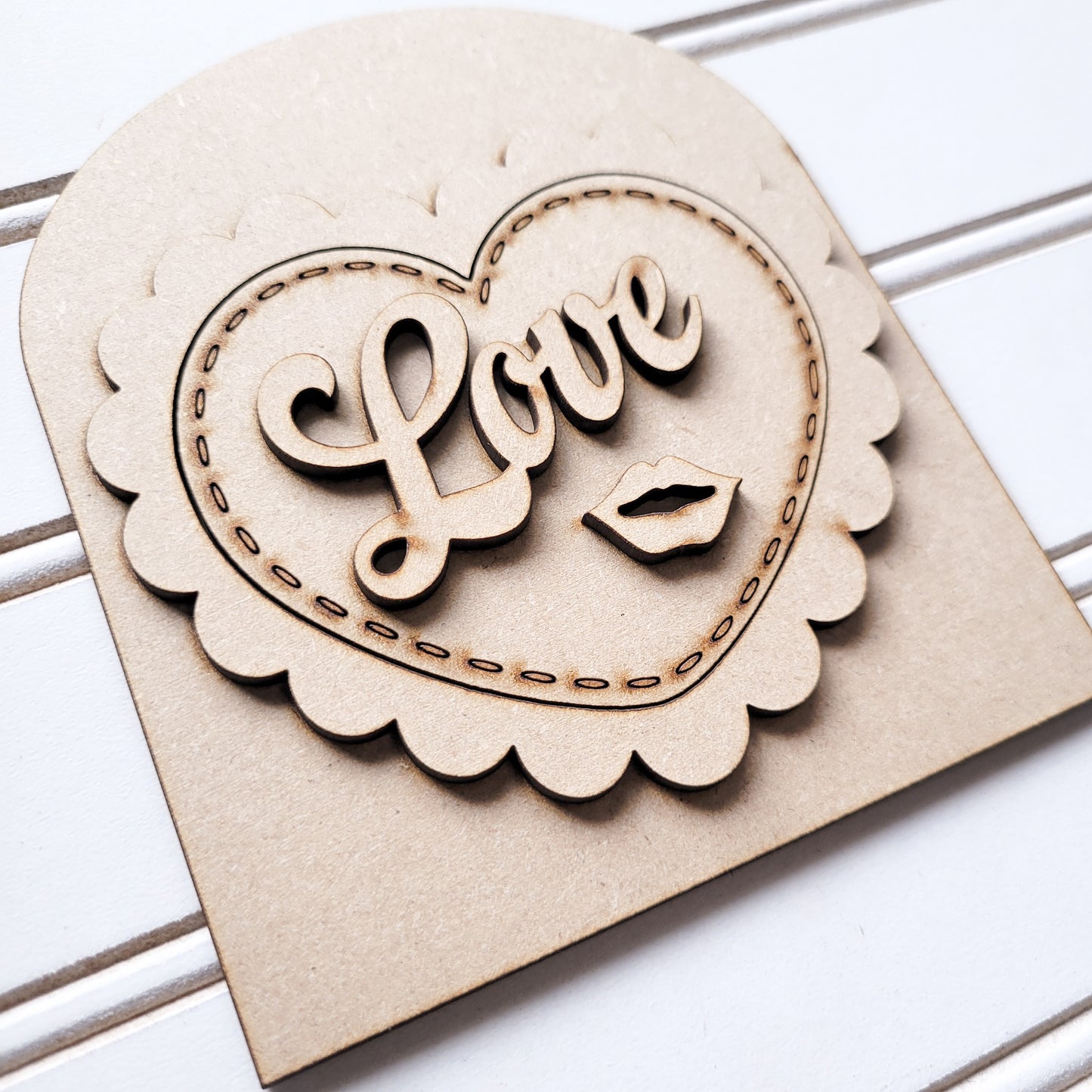 February V1 Seasonal Interchangeable Insert – Fits DIY Arched Frame Kits