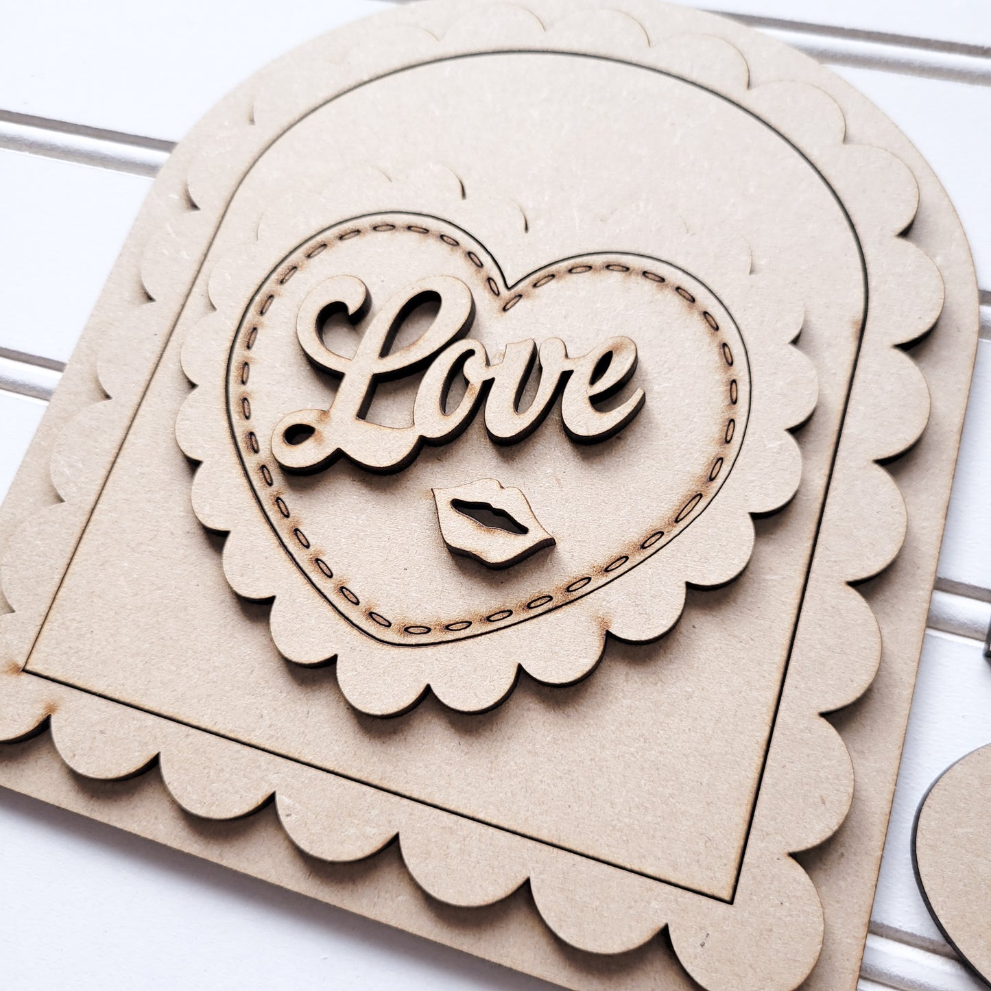 February V1 Seasonal Interchangeable Insert – Fits DIY Arched Frame Kits
