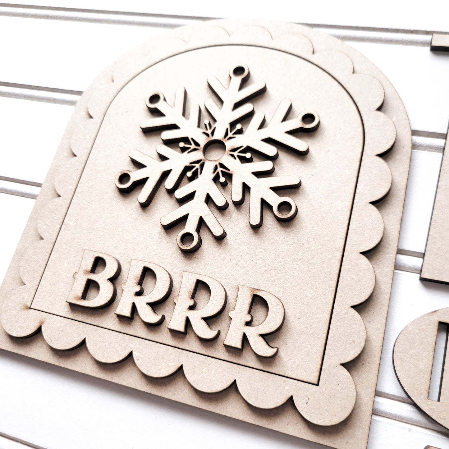 January V1 Seasonal Interchangeable Insert – Fits DIY Arched Frame Kits