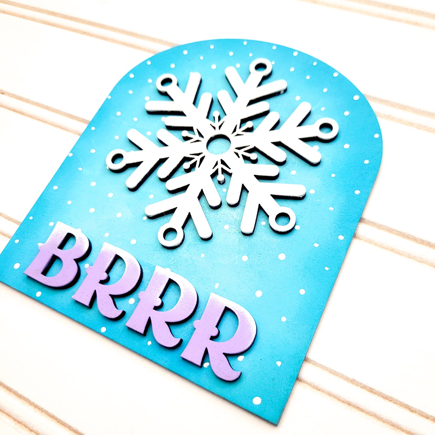 January V1 Seasonal Interchangeable Insert – Fits DIY Arched Frame Kits