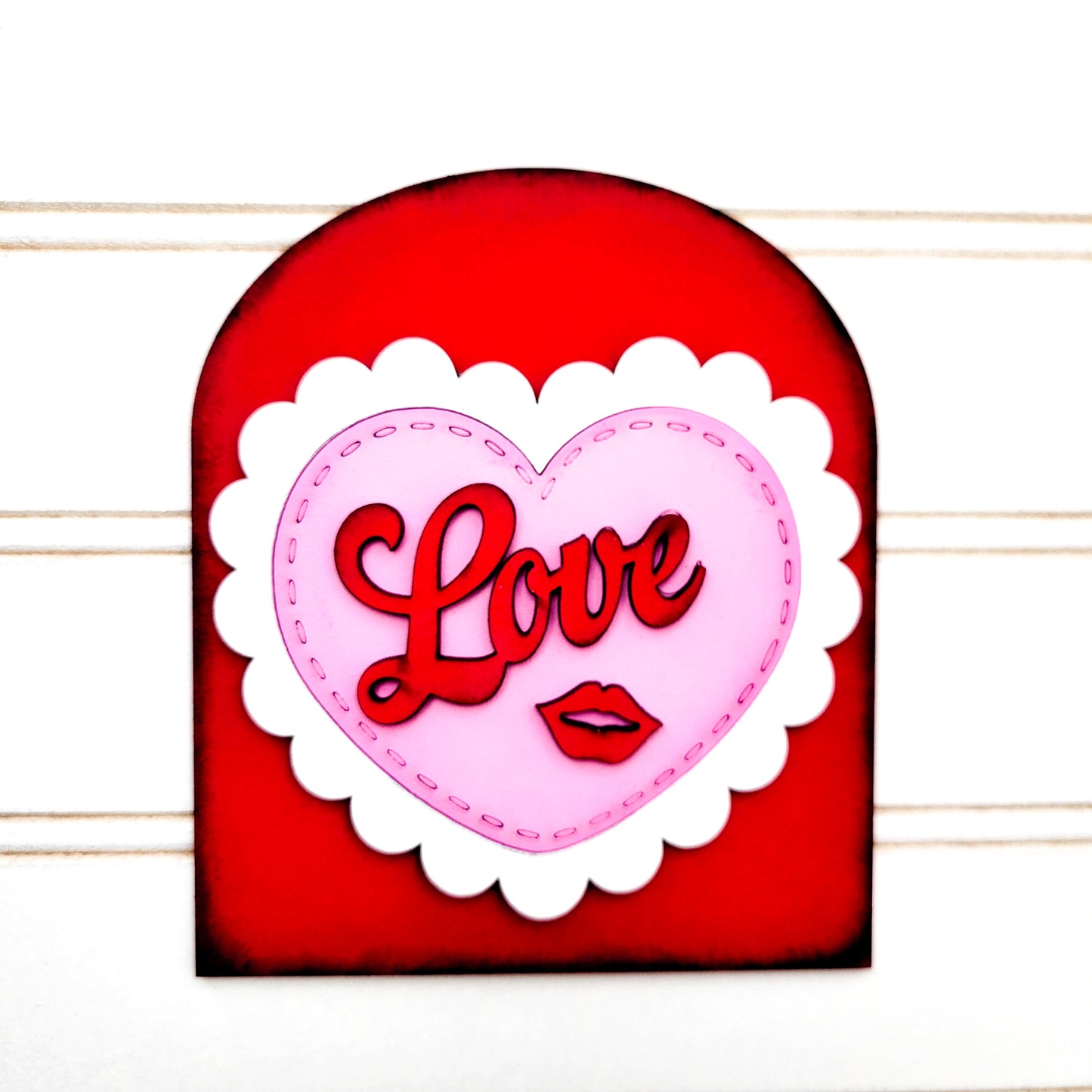 February V1 Seasonal Interchangeable Insert – Fits DIY Arched Frame Kits