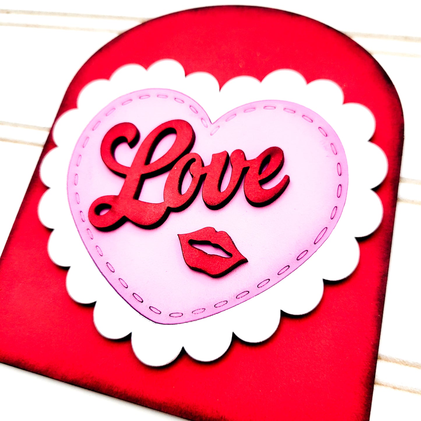 February V1 Seasonal Interchangeable Insert – Fits DIY Arched Frame Kits