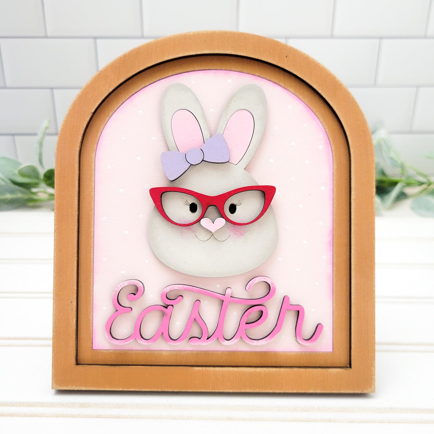 April V1 Seasonal Interchangeable Insert – Fits DIY Arched Frame Kits
