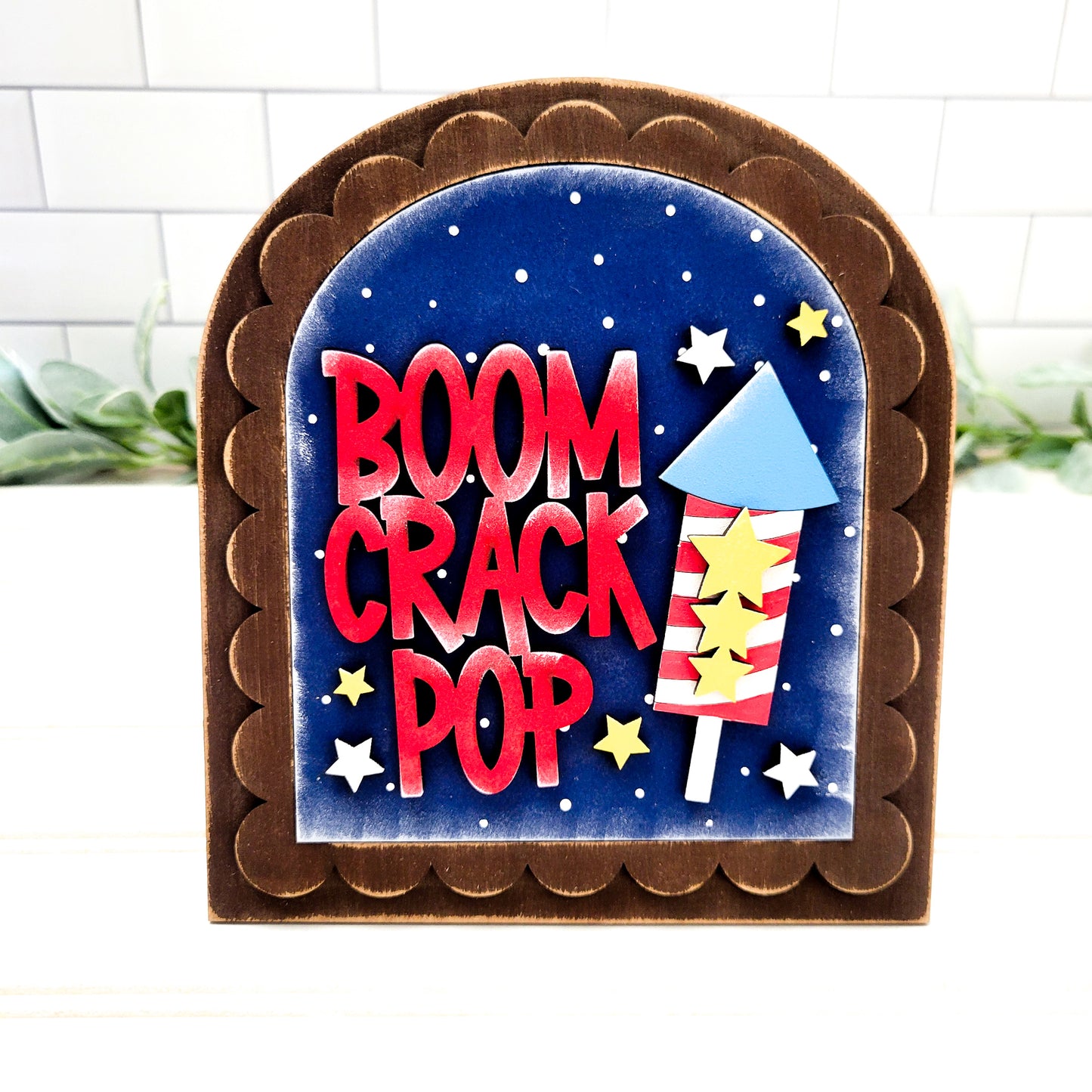 July V1 Seasonal Interchangeable Insert – Fits DIY Arched Frame Kits