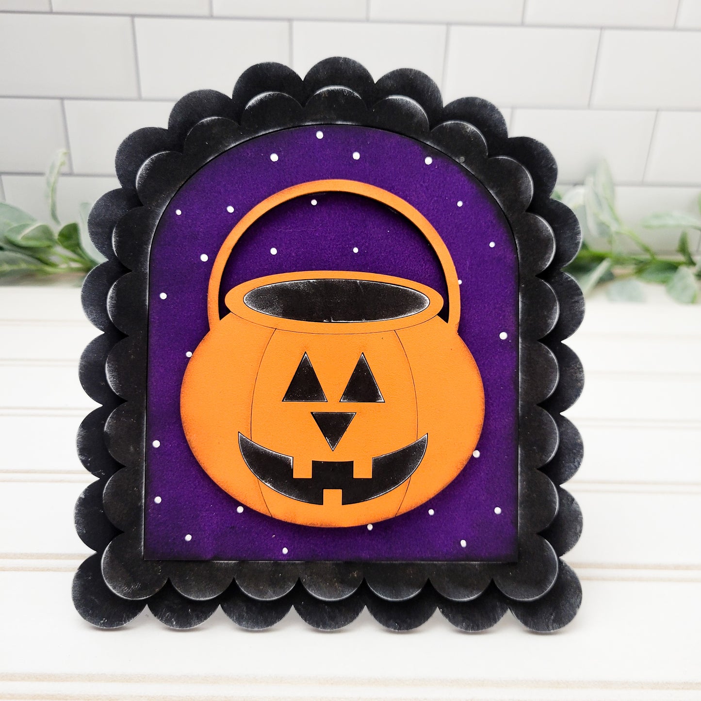 October V1 Seasonal Interchangeable Insert – Fits DIY Arched Frame Kits