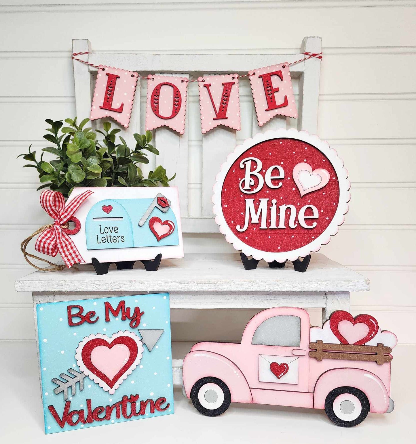 Be My Valentine Tiered Tray DIY Paint Kit
