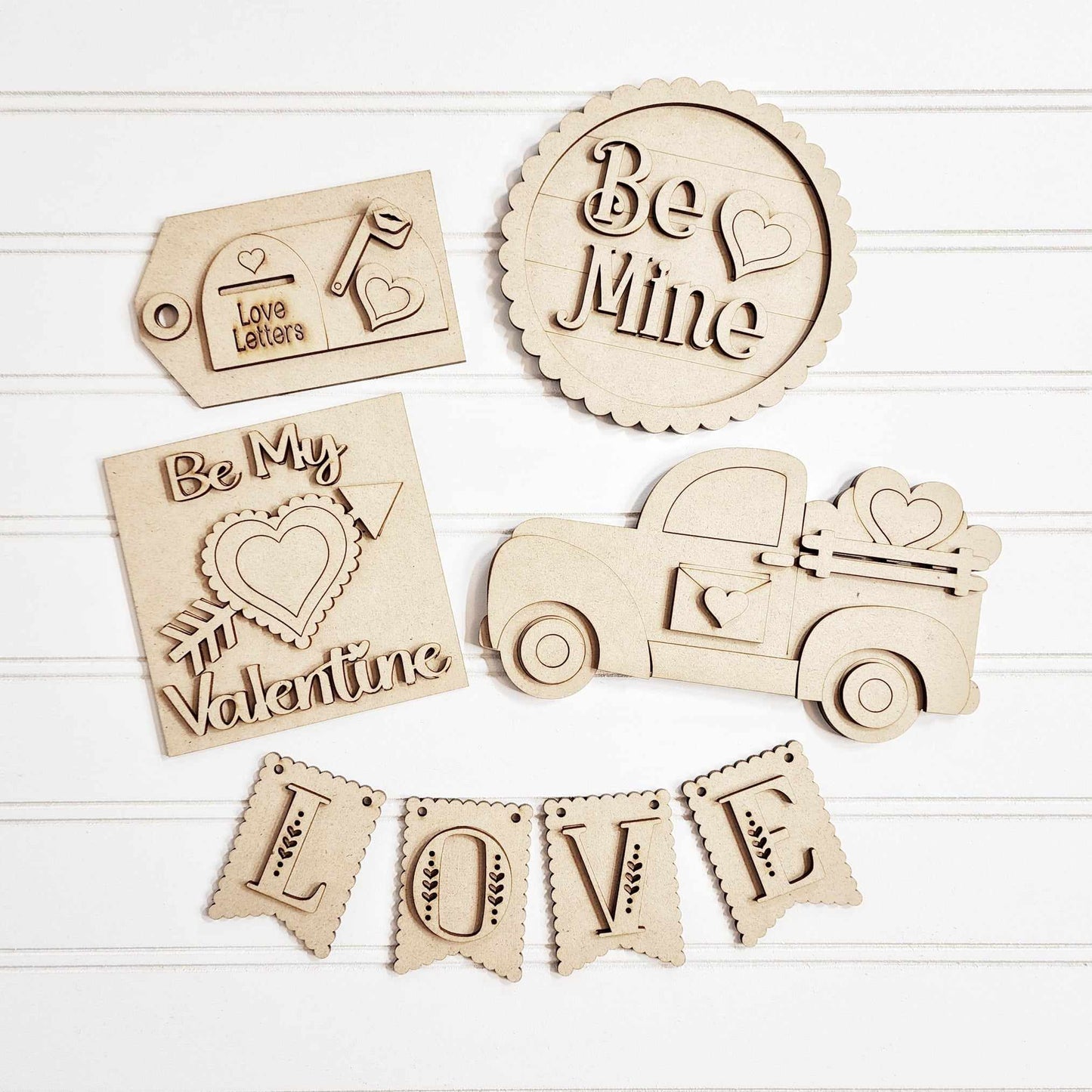 Be My Valentine Tiered Tray DIY Paint Kit
