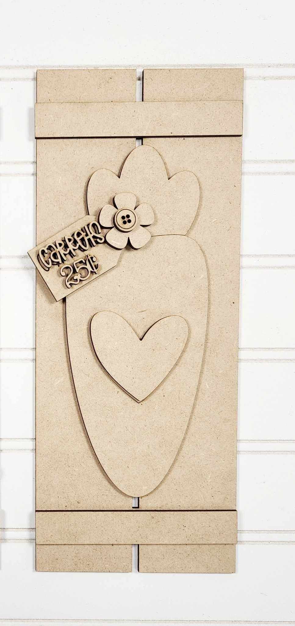 Carrot Table Top Pallet Sign March 2025