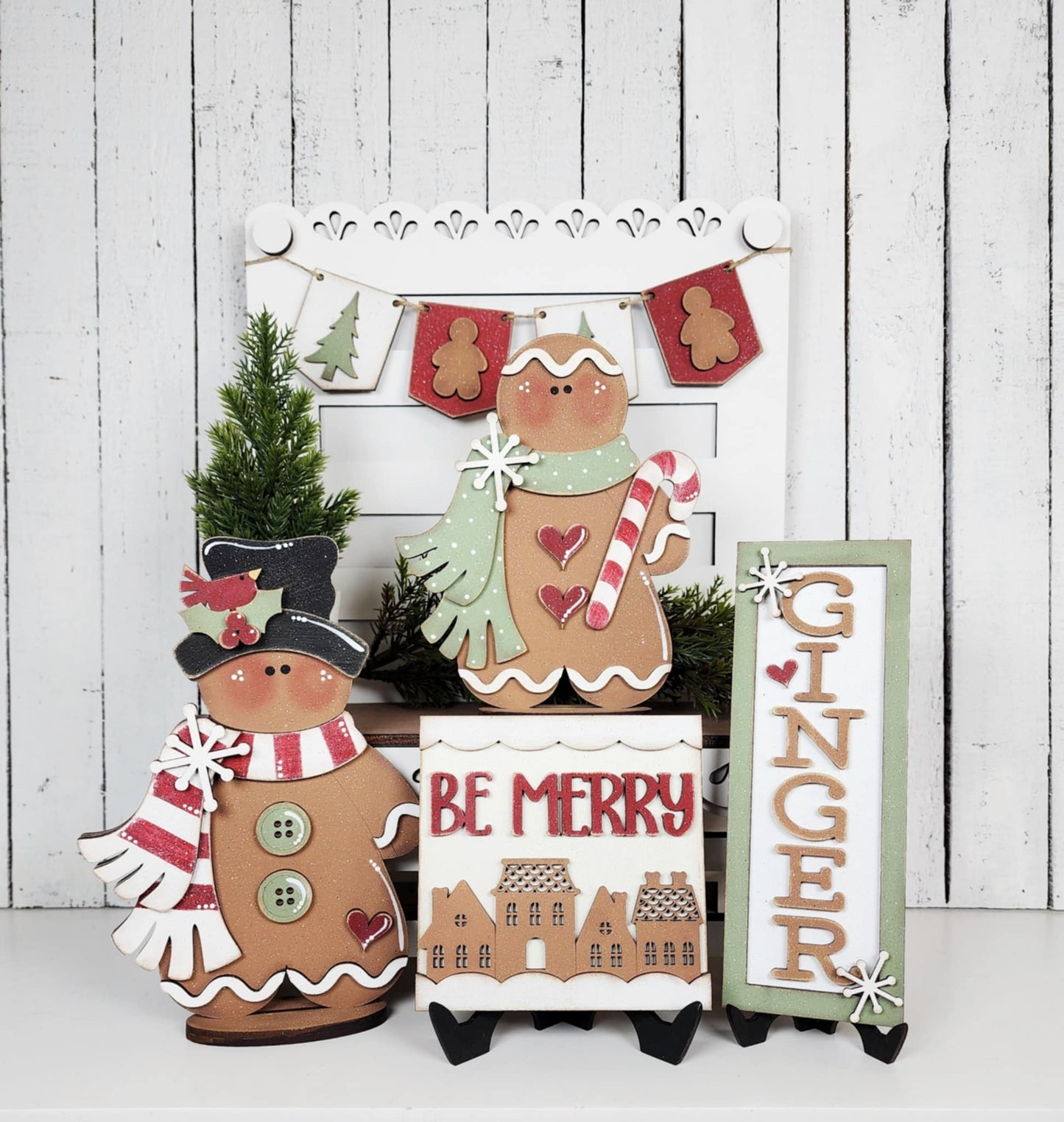 Victorian Gingerbread Christmas Decor Bundle July 2025