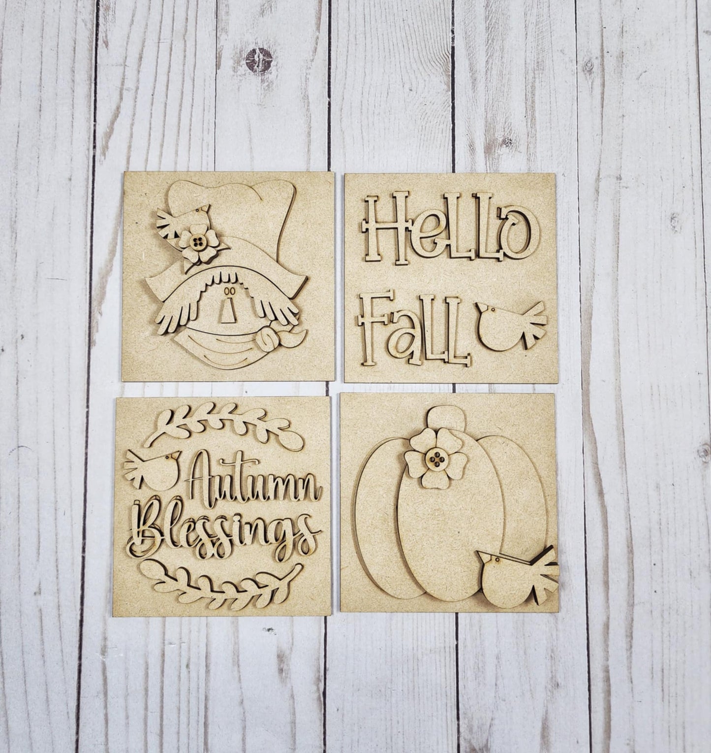 Fall Scarecrow Mini Signs September 2025