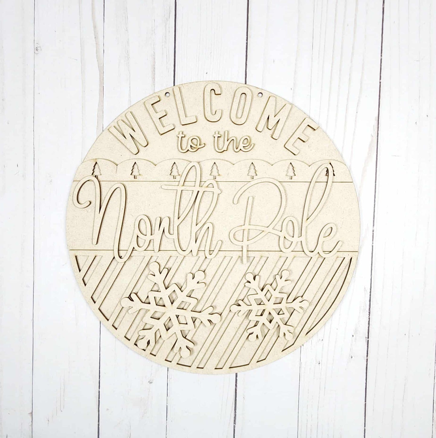 North Pole Door Hanger November 2025