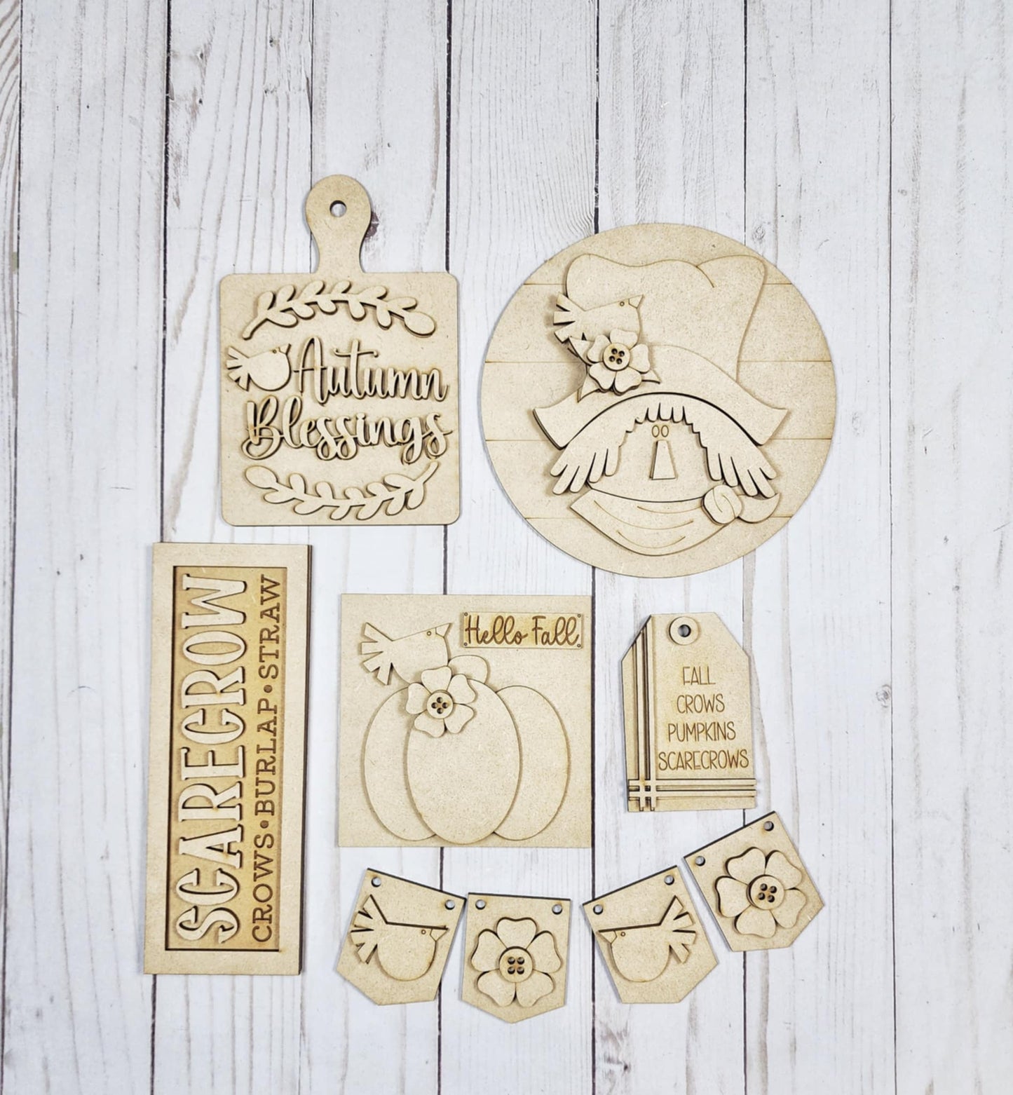 Fall Scarecrow Decor Bundle September 2025