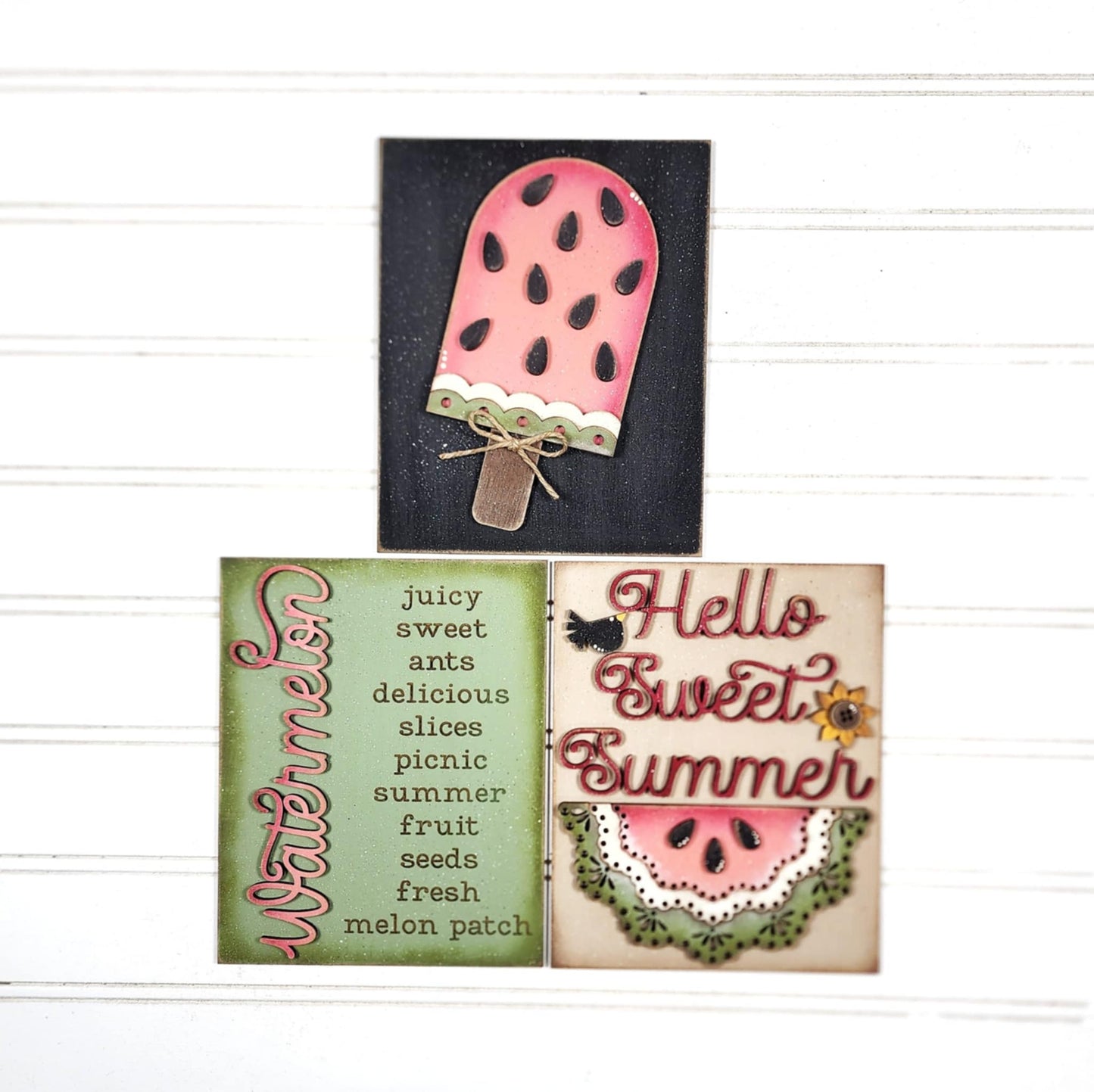 Vintage Watermelon Sign Trio June 2025