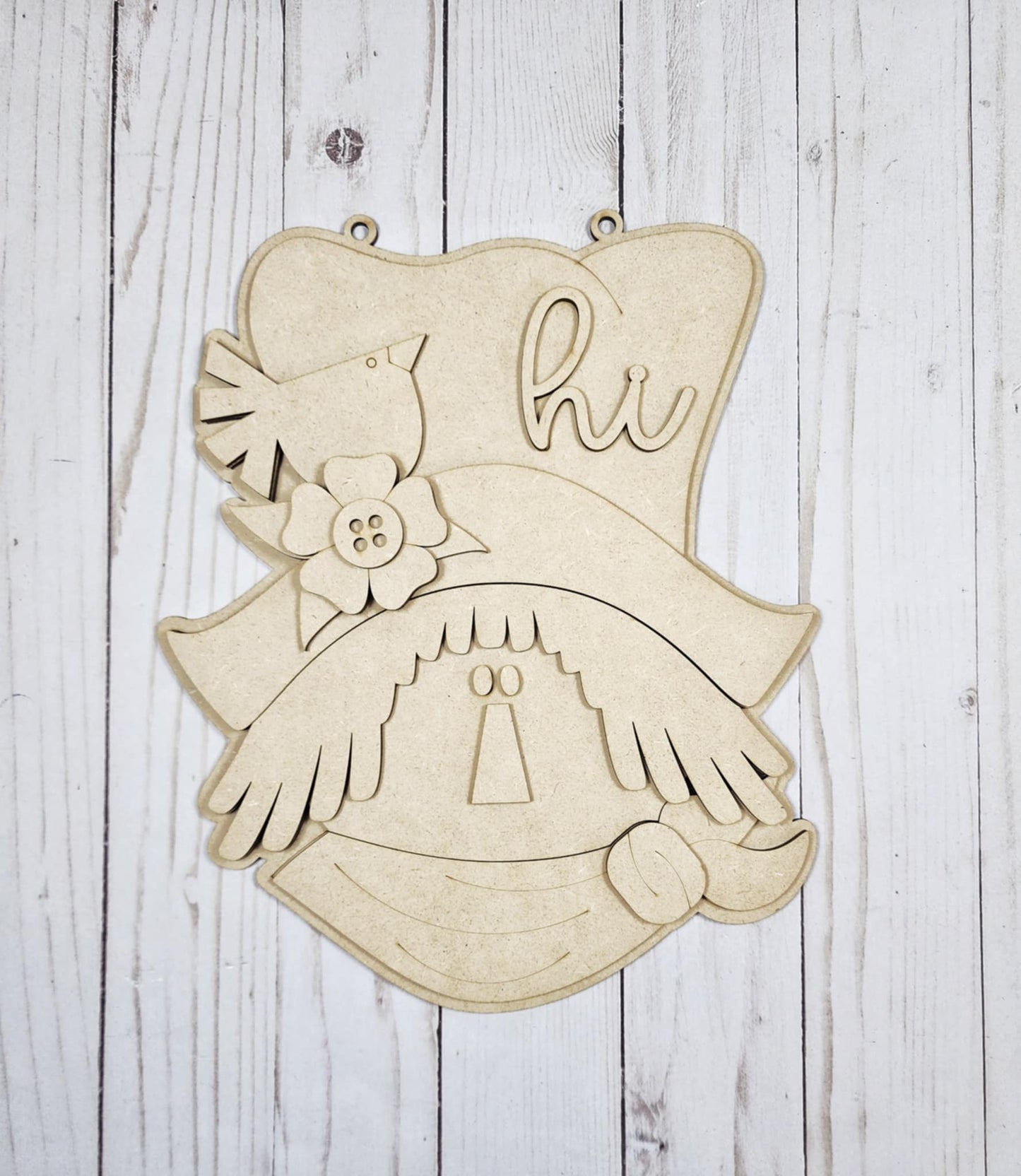 Fall Scarecrow Hanging Sign September 2025