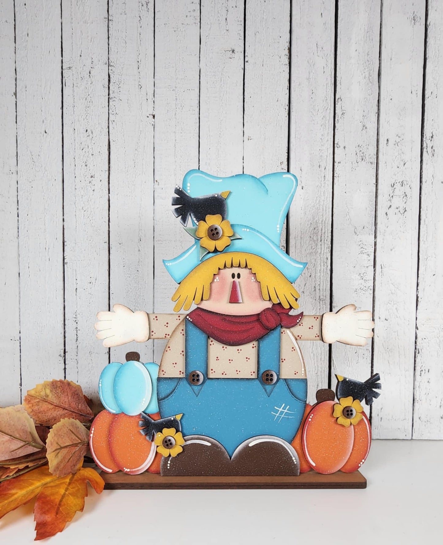 Fall Scarecrow Shelf Sitter September 2025