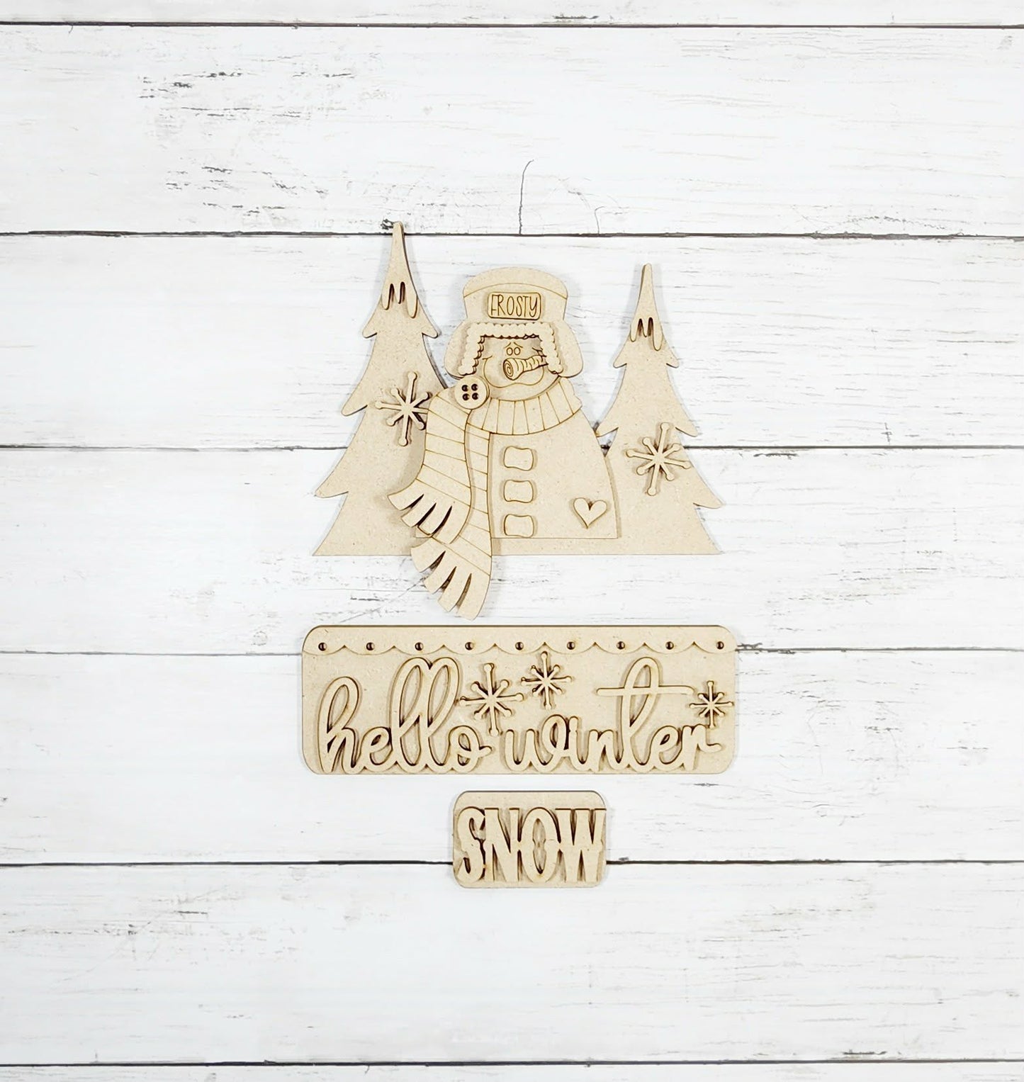 Winter Snowman Truck Insert December 2025