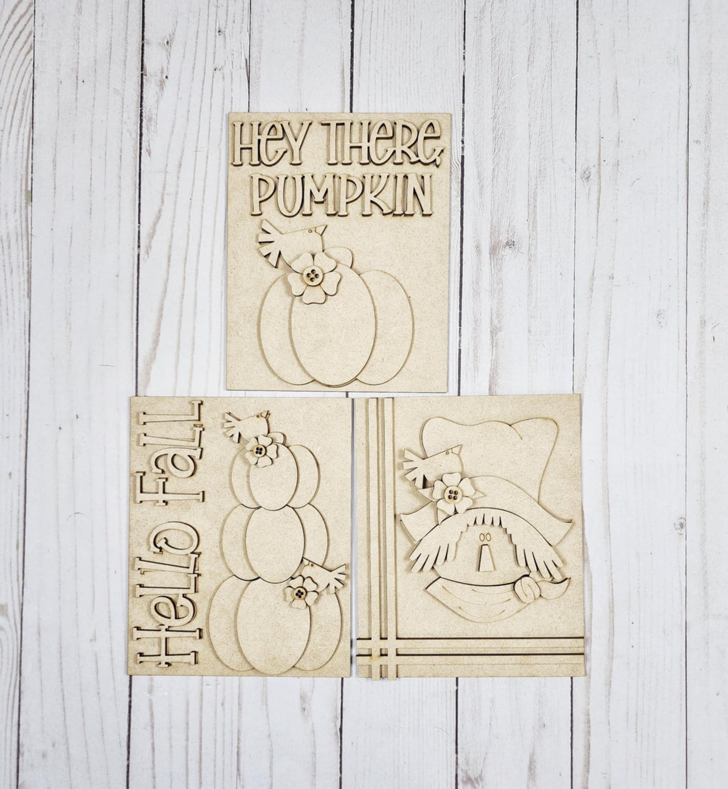 Fall Scarecrow Sign Trio September 2025