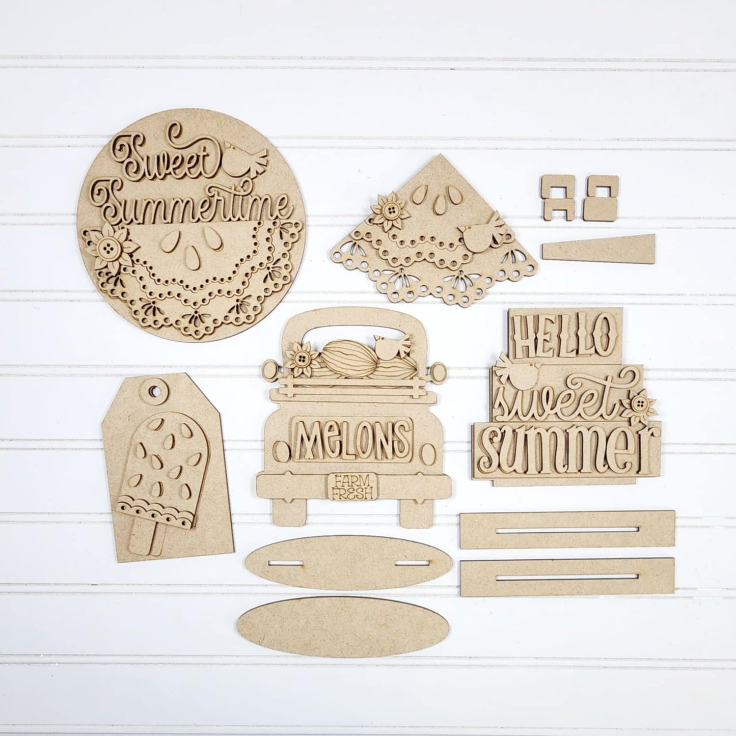 Vintage Watermelon Mini Sign Bundle June 2025