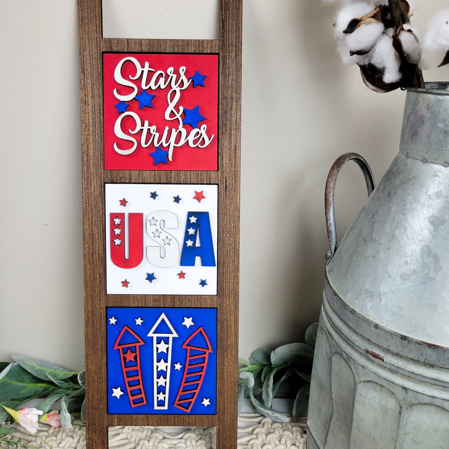 Leaning Ladder DIY Kit Compatible with Square Tiles