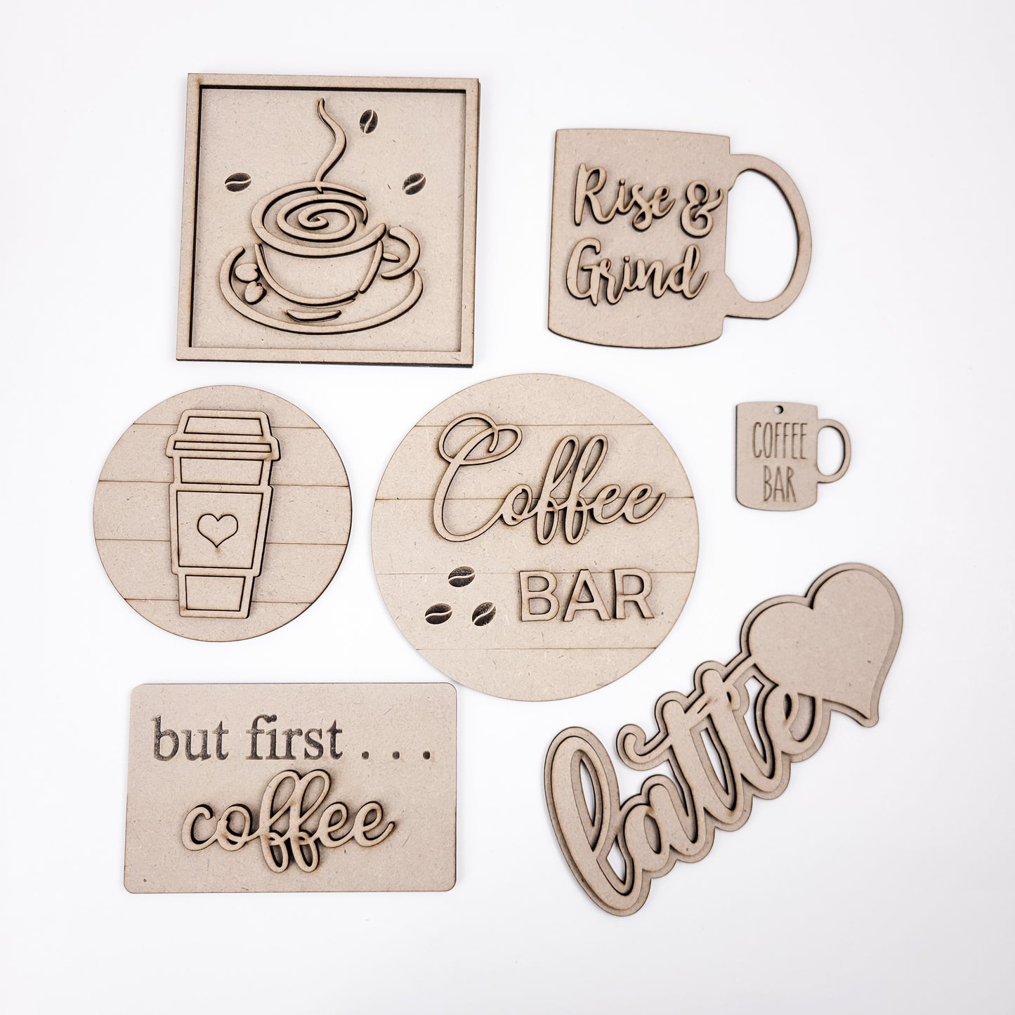 But First Coffee Tiered Tray DIY Paint Kit