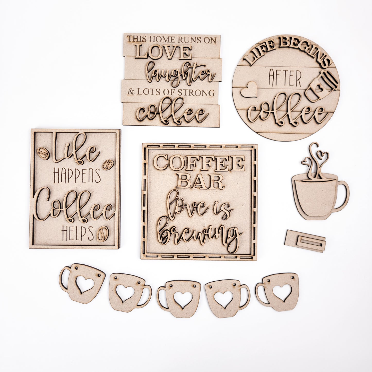 Coffee Bar Tiered Tray DIY Paint Kit