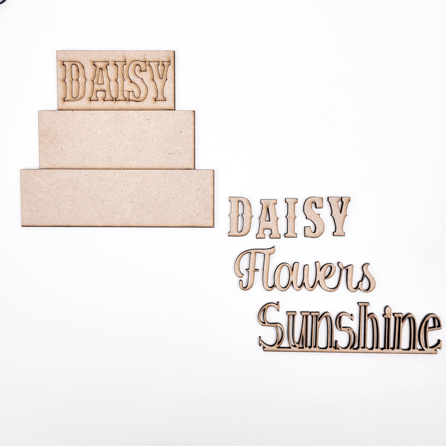 Sunshine & Daisies Summer Tiered Tray DIY Paint Kit