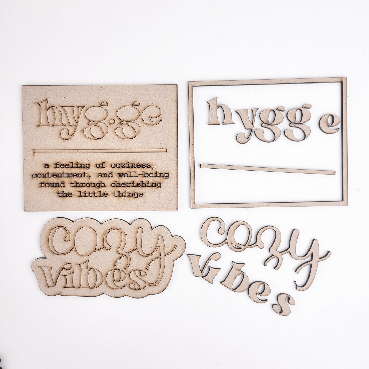 Hygge Cozy Vibes Tiered Tray DIY Paint Kit