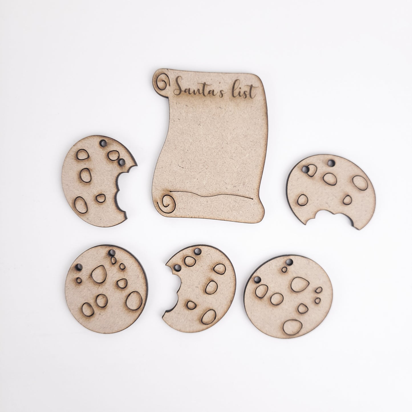 Santas Cookies Tiered Tray DIY Paint Kit