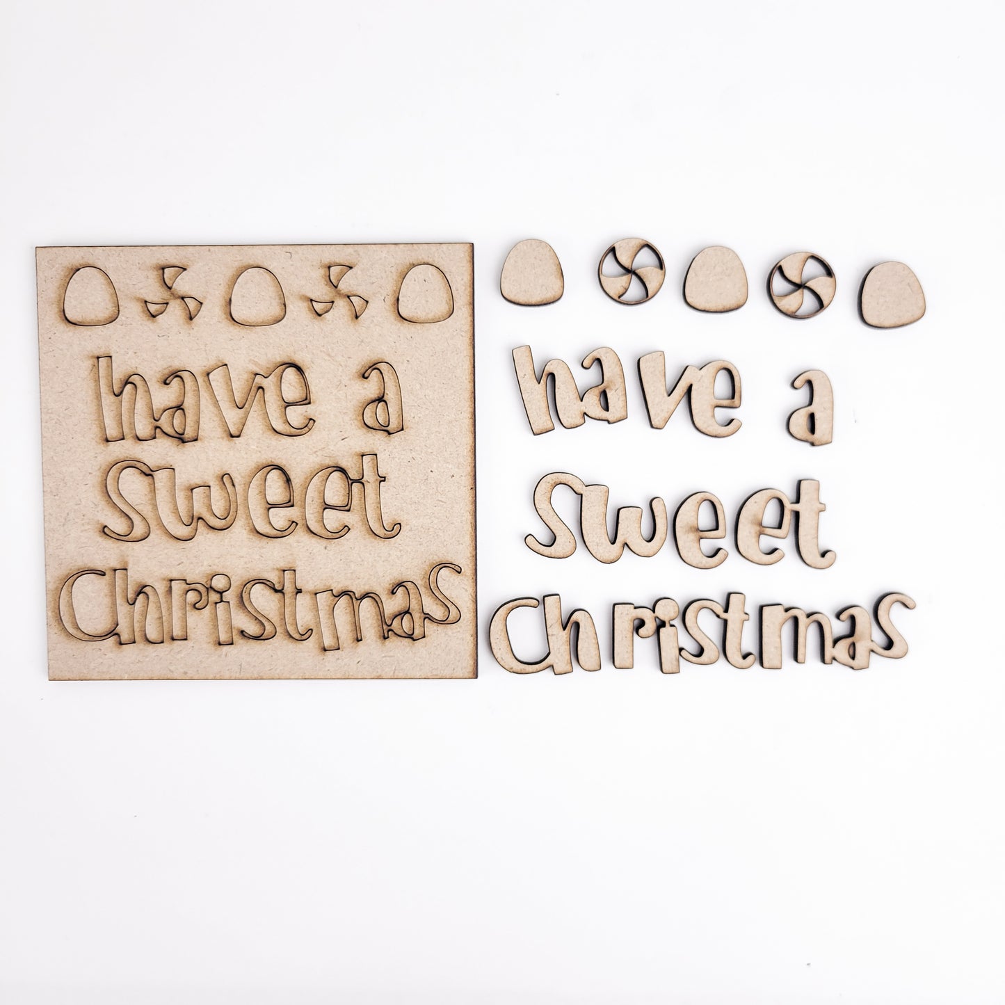 Have a Sweet Christmas Gingerbread Square Tiles