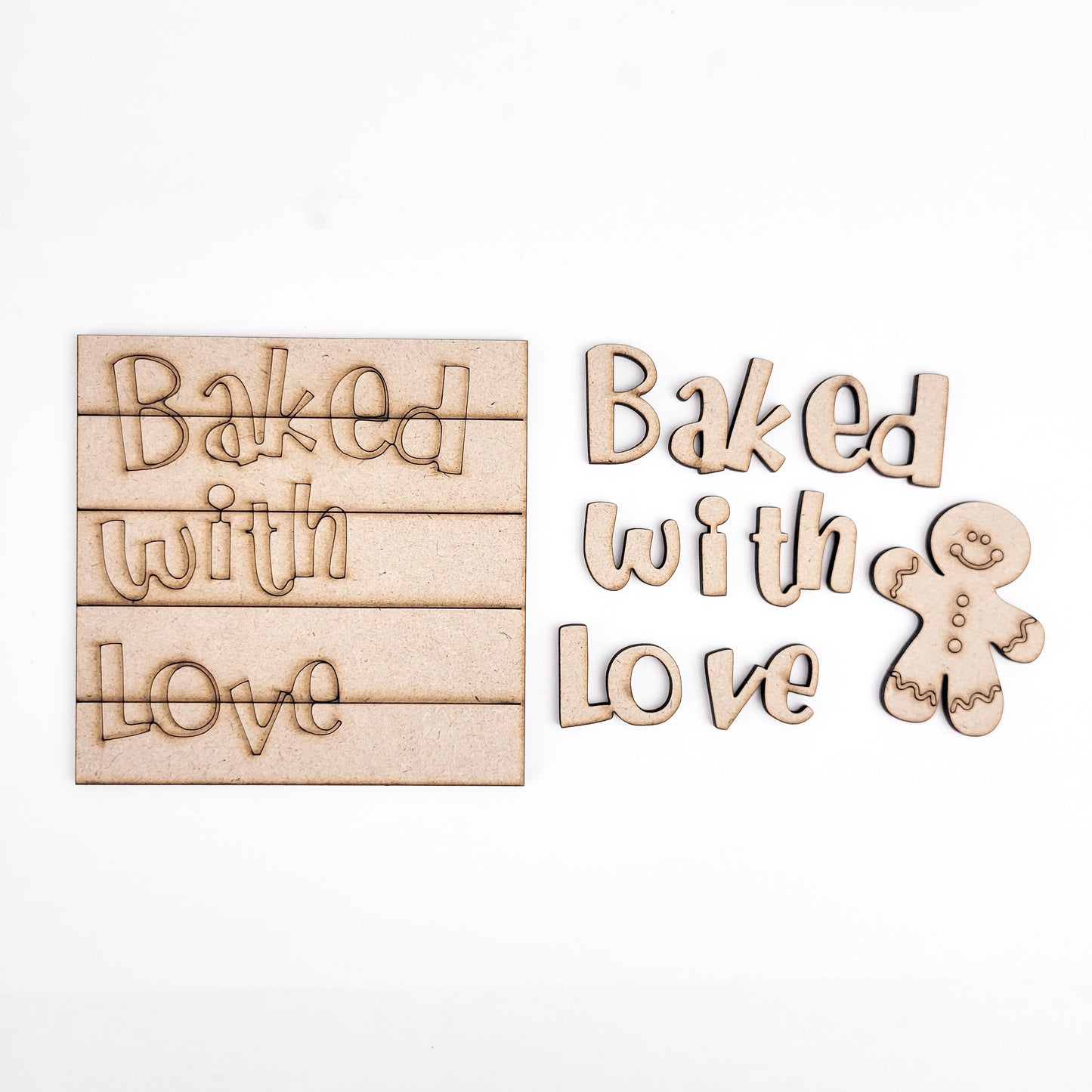 Baked With Love Gingerbread Square Tiles